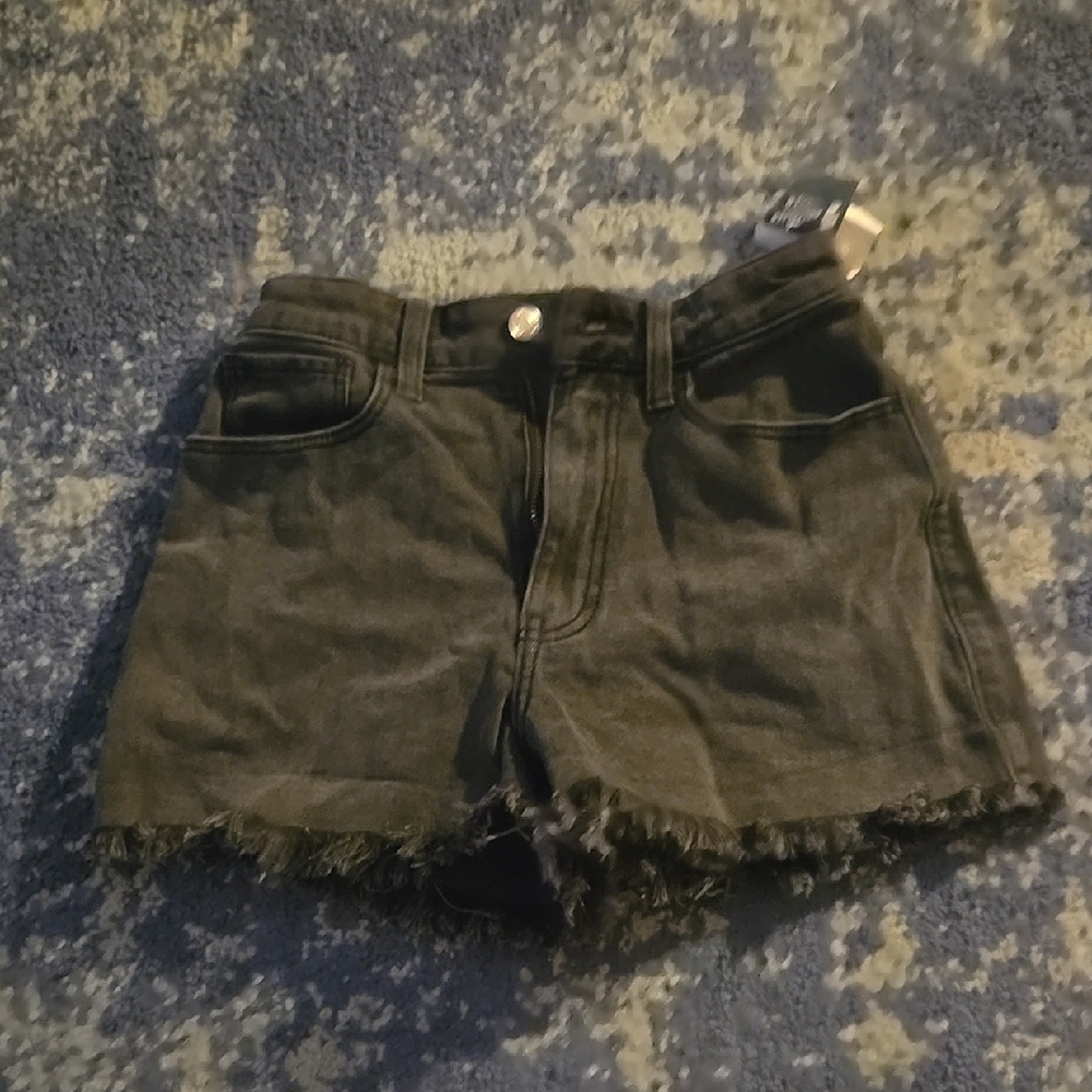 Women's Black Denim Shorts